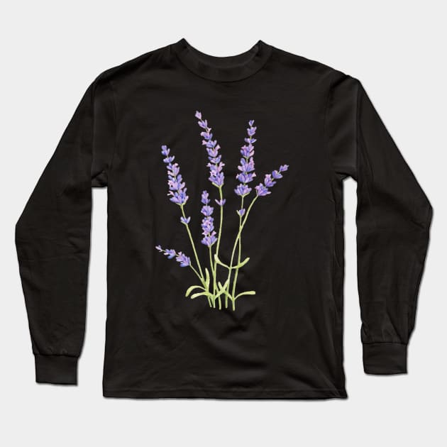 Lavender flower Long Sleeve T-Shirt by La Bemol